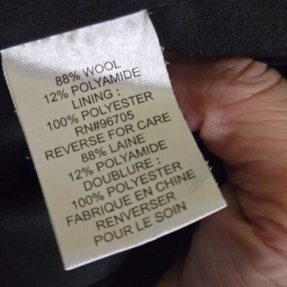 Rebecca Taylor Wool Blend Seamed Pencil Skirt With Peplum Back Designer Size 6 - Picture 6 of 6